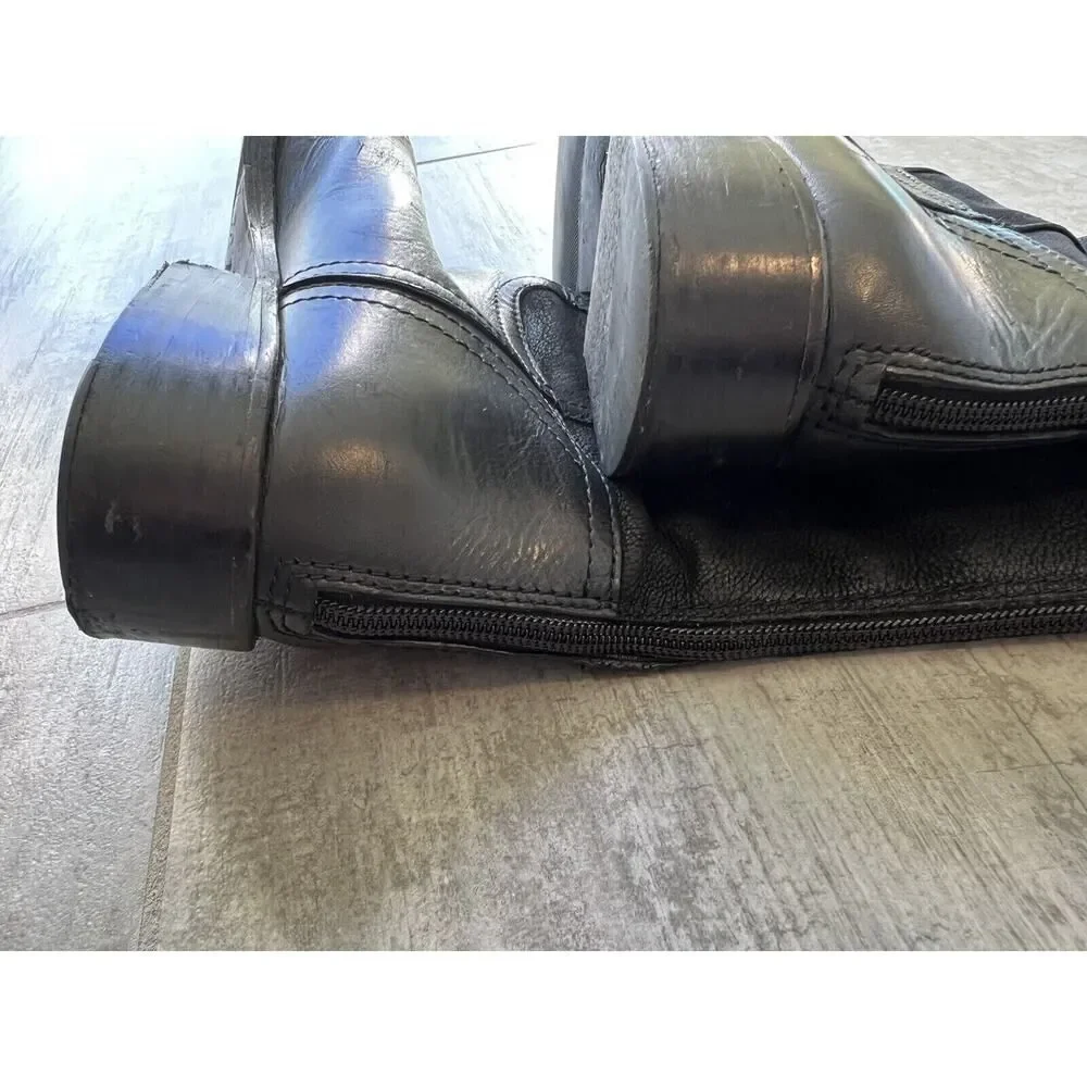 $525 TORY BURCH Black Simone Over The Knee Riding Equestrian Boots Leather 8 M
